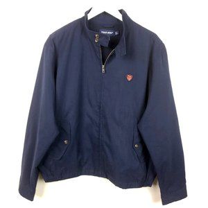 VTG Polo Ralph Lauren Harrington Bomber Sz L Blue
